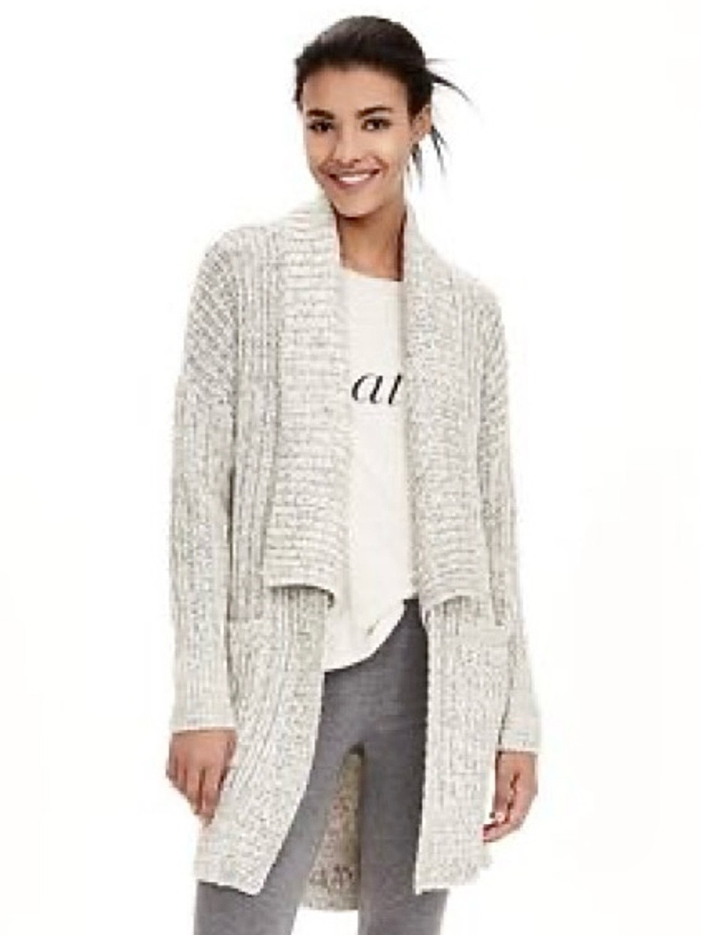 Banana Republic Sunday Sunday Mixed Stitch Longline Cardigan